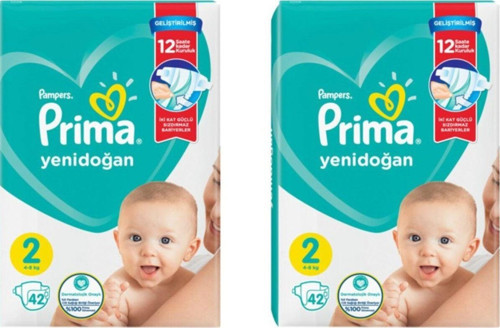 Bebek Bezi 2 Beden Yenidoğan 42li X2 Adet