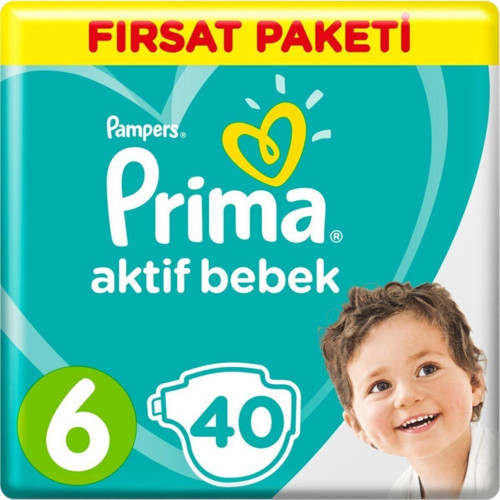 Bebek Bezi 6 Beden Fırsat Paketi 13-18 Kg 40 Adet