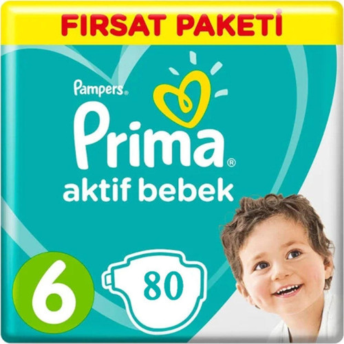 Bebek Bezi 6 Beden-numara Xlarge 13-18 Kg Fırsat Paketi 80 Adet