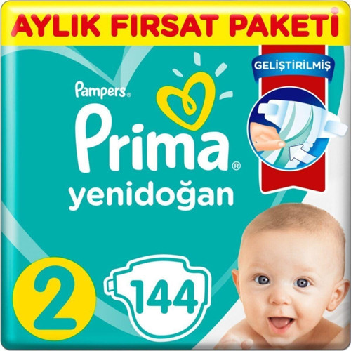 Bebek Bezi Aktif Bebek 2 Beden 144 Adet Aylık Fırsat