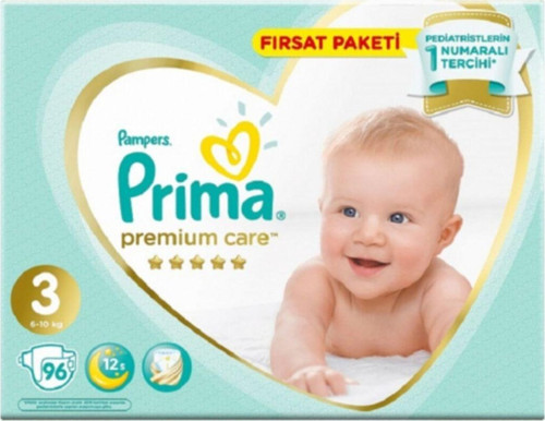 Bebek Bezi Premium Care 3 Beden 96 Adet Junior Fırsat Paket