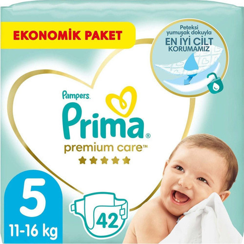 Bebek Bezi Premium Care 5 Beden 42 Adet Junior Jumbo Paket