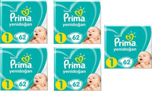 Bebek Bezi Yeni Bebek 1 Beden 310 Adet Yenidoğan Ikiz Plus Paket