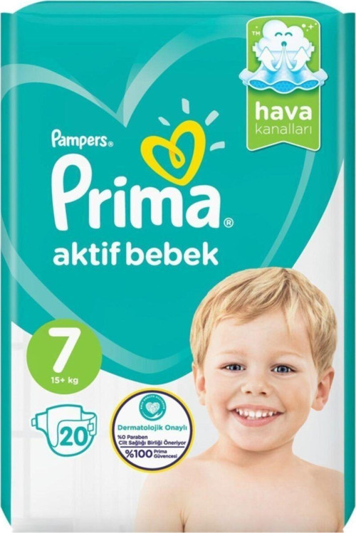 Boze Bebek Bezi Aktif Bebek Standart Paket 7 Beden 20 Adet