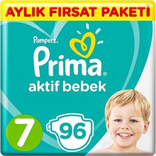 Bebek Bezi Aktif Bebek 7 Beden Xx Large Süper Fırsat Paketi 96 Adet