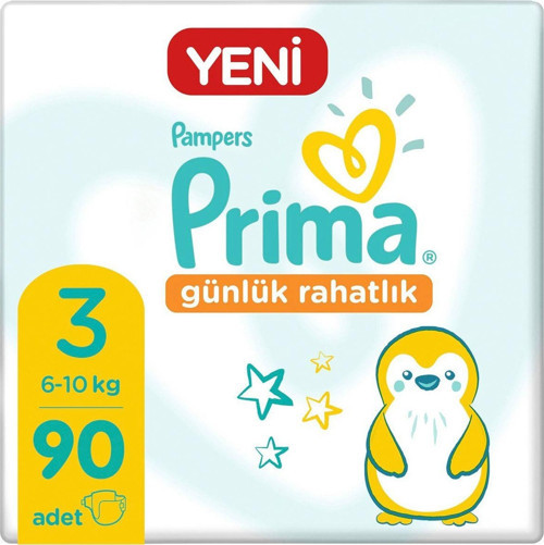Günlük Rahatlık 3 Beden 90 Adet Fırsat Paketi Bebek Bezi