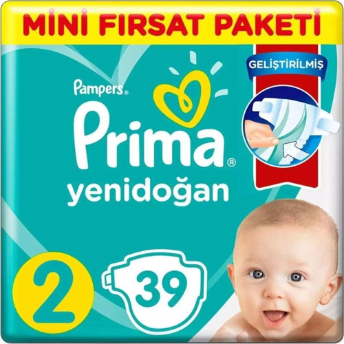 Bebek Bezi Aktif Bebek Standart Paket 2 Beden 39 Adet