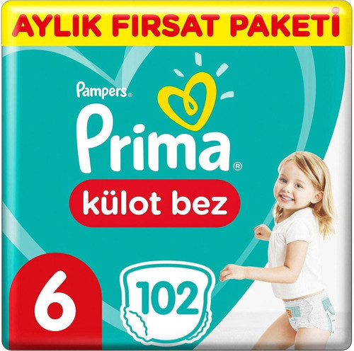 Külot Bebek Bezi 6 Beden 102 Adet Ekstra Large Ekonomik Paket ( 34x3 )