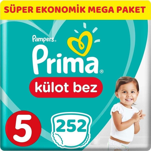 Külot Bebek Bezi Beden:5 (11-18kg) Junior 252 Adet Süper Ekonomik Pk