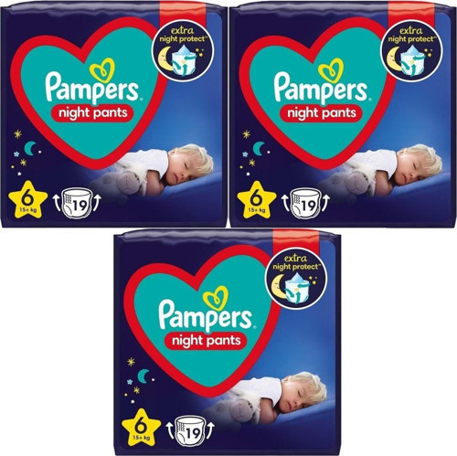 Külot Bebek Bezi Gece Beden:6 (15+kg) Extra Large 57 Adet Ekonomik Fırsat Pk