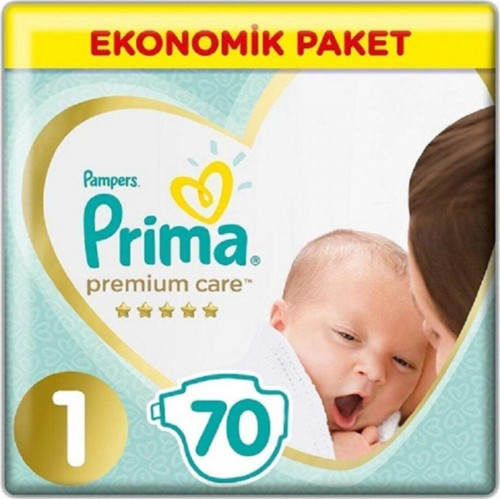 Premium Care Bebek Bezi 1 Beden Yenidoğan 70 Li Ekonomik Paket