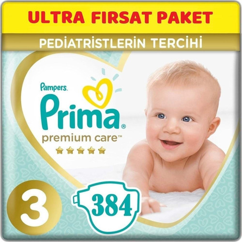 Premium Care Bebek Bezi Beden:3 (6-10) Midi 384 Adet Süper Fırsat Pk