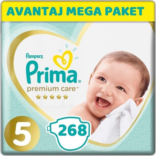 Premium Care Bebek Bezi Beden:5 (11-16kg) Junior 268 Adet Avantaj Mega Pk