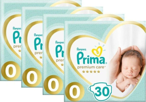 Premium Care Premature Bebek Bezi 0 Beden 30 Lu 4 Paket 120 Adet