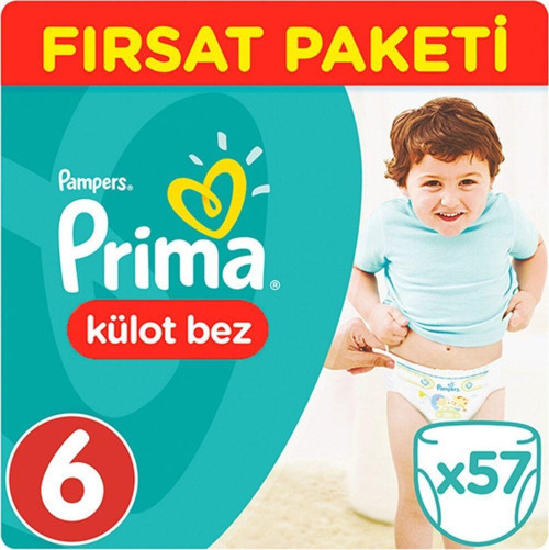 Pants Külot Bebek Bezi 6 Beden Ekstra Large Fırsat Paketi 57 Adet 16+ Kg