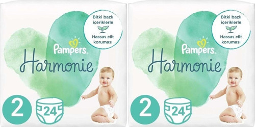Pampers Harmonie Bebek Bezi Beden:2 (4-8kg) Mini 48 Adet Süper Ekonomik Pk