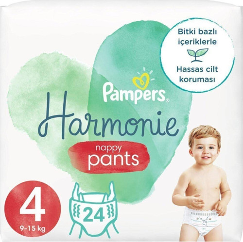 Pampers Harmonie Külot Bebek Bezi 4 Beden 24 Adet