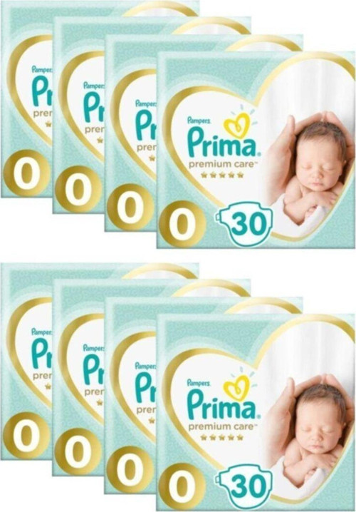 Premium Care 0 Beden Numara Prematüre Bebek Bezi 8x30 240 adet