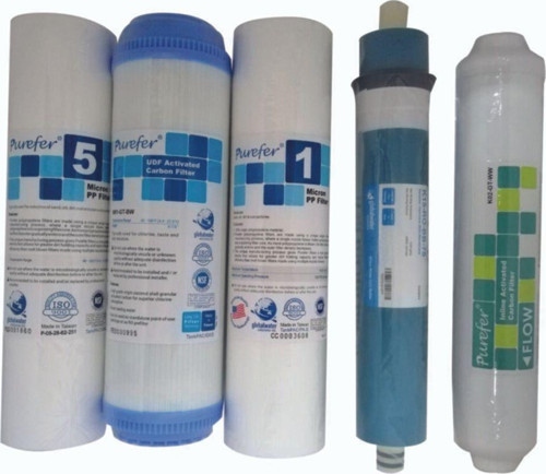 Nsf Onaylı Purefer Açık Kasa Su Arıtma Cihazlarına Uygun 5 Li Filtre Set