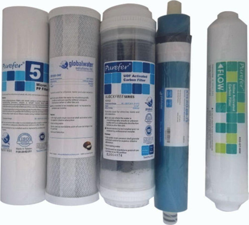 Nsf Onaylı Purefer Açık Kasa Su Arıtma Cihazlarına Uygun 5 Li Filtre Set Global Water Mebranlı