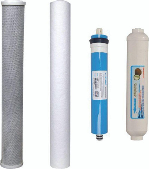 Su Arıtma Cihazı 20 Inç Blok Karbon,5 Micron Sediment, Vontron 75 Gpd Mebran Ve Tatlandırıcı Filtre