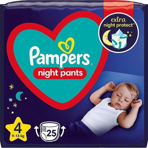 Gece Külot Bebek Bezi 4 Beden 25 Adet İkiz Paket