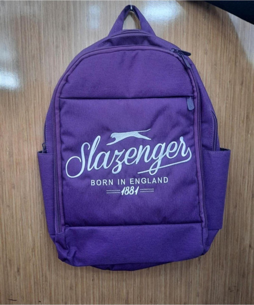 Slazenger Mor Nakış Işlemeli Okul Spor Sırt Çantası 21140 (YERLİ ÜRETİM)