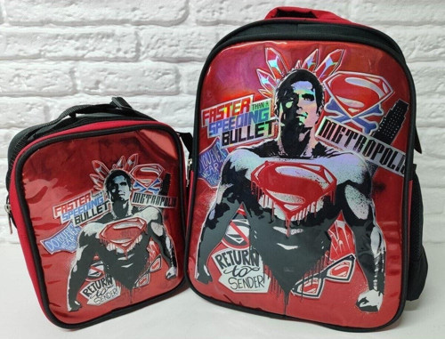 BESLENMELİ ERKEK İLKOKUL ÇANTASI MUHTEŞEM FİGÜR SUPERMAN(YERLİ ÜRETİM)