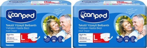 Belbantlı Tekstil Hasta Bezi Büyük Boy(l) 30lu 2paket 60ad