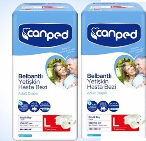 Belbantlı Yetişkin Hasta Bezi L (büyük) Beden 14 Adet