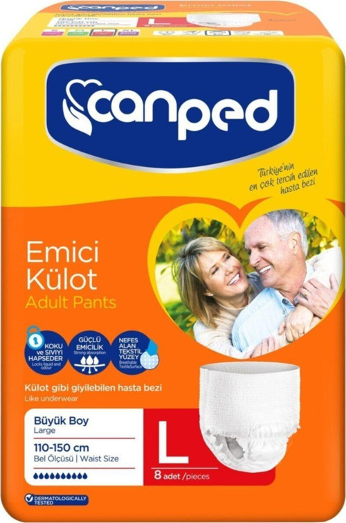 Emici Külot Büyük Boy 8x8:64 Adet 110-150cm