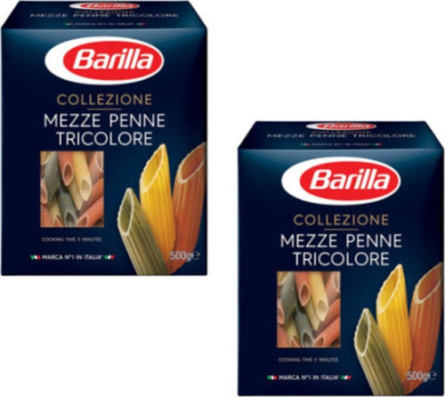Mezze Penne Tricolore Makarna 500 Gr. X 2 Adet (sebzeli Makarna)