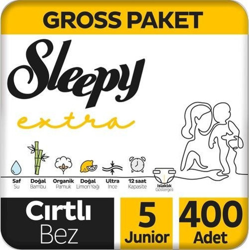 Extra Günlük Aktivite Gross Paket Bebek Bezi 5 Numara Junior 400 Adet