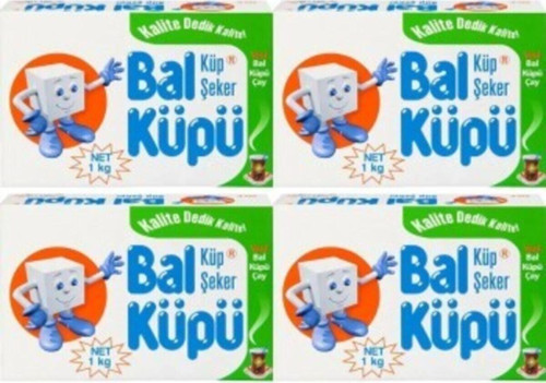 Küp Şeker 1 kg 4 Adet 300 Adet