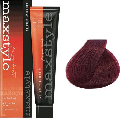 Argan Keratin Saç Boyası 4.65 Yakut Kızılı x 2 Adet + Sıvı oksidan 2 Adet