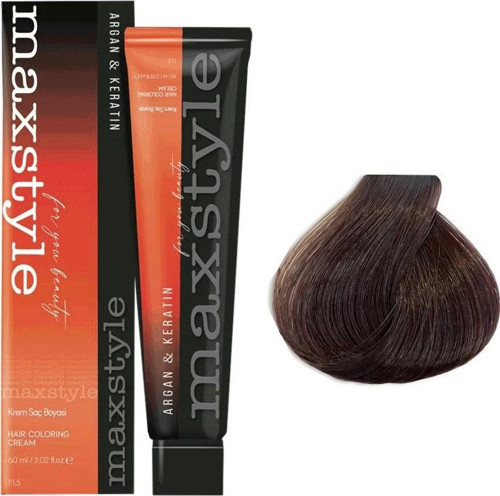 Argan Keratin Saç Boyası 5.35 Bitter Çikolata x 5 Adet + Sıvı oksidan 5 Adet