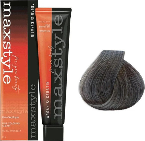 Argan Keratin Saç Boyası 6.1 Koyu Küllü Kumral + Sıvı oksidan