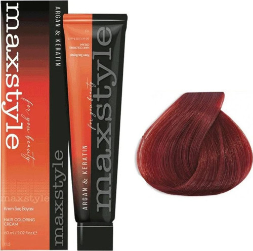 Argan Keratin Saç Boyası 7.66 Yoğun Kızıl x 3 Adet + Sıvı oksidan 3 Adet