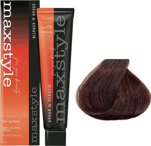 Argan Keratin Saç Boyası 6.35 Sütlü Çikolata x 3 Adet + Sıvı oksidan 3 Adet