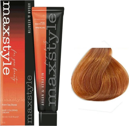 Argan Keratin Saç Boyası 8.43 Sultan Bakırı x 2 Adet + Sıvı oksidan 2 Adet