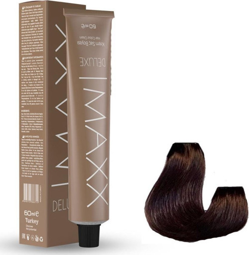 Deluxe Tüp Boya 6.7 Bitter Çikolata 60 ml x 2 Adet + Sıvı Oksidan 2 Adet