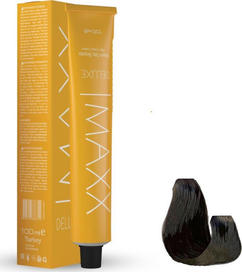 Deluxe Tüp Boya 7.11 Yoğun Küllü Kumral 60 ml x 2 Adet + Sıvı Oksidan 2 Adet