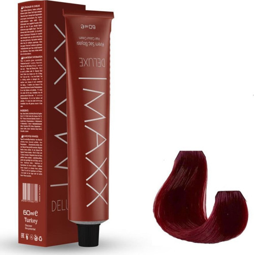 Deluxe Tüp Boya 7.65 Lal Kızıl 60 ml x 4 Adet + Sıvı Oksidan 4 Adet