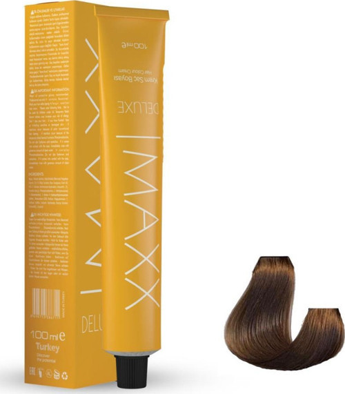 Deluxe Tüp Boya 8.0 Açık Kumral 60 ml x 2 Adet + Sıvı Oksidan 2 Adet