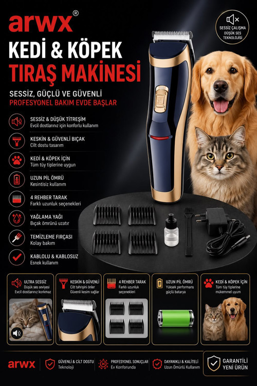 PREMİUM Kedi Köpek Kambur Tıraş Makinesi Kalitenin Adresi