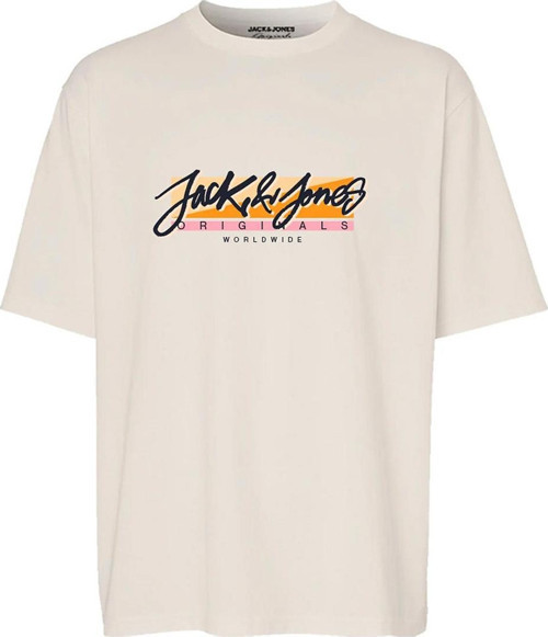 12255650 Jortampa Tee Ss Crew Neck 1 Fst Ln Krem