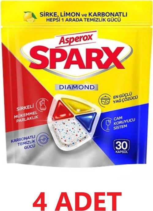 Sparx Bulaşık Makinesi Kapsül 120 Yıkama Yerli Üretim