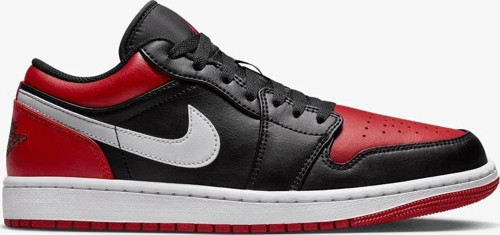 Air Jordan 1 Low 'Alternate Bred Toe' SİYAH KIRMIZI SNEAKER AYAKKABI 553558-066