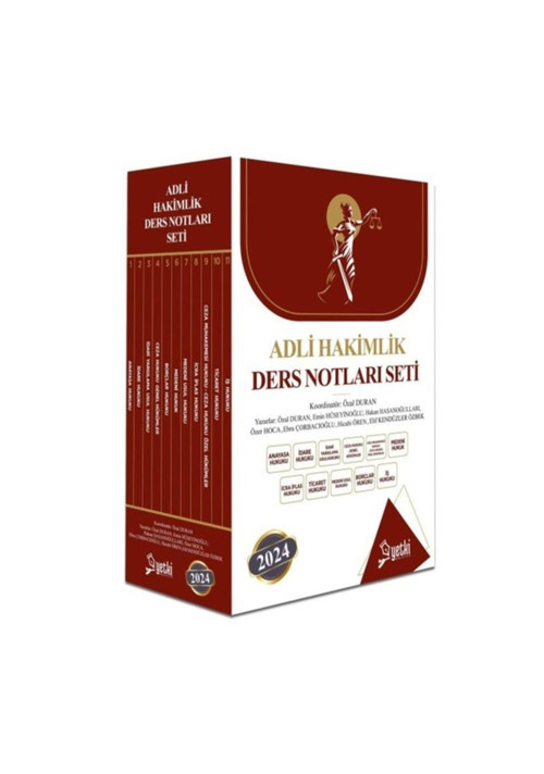 Yetki Yayıncılık 2024 Çsa Yetki Adli Hakimlik Ders Notu Seti
