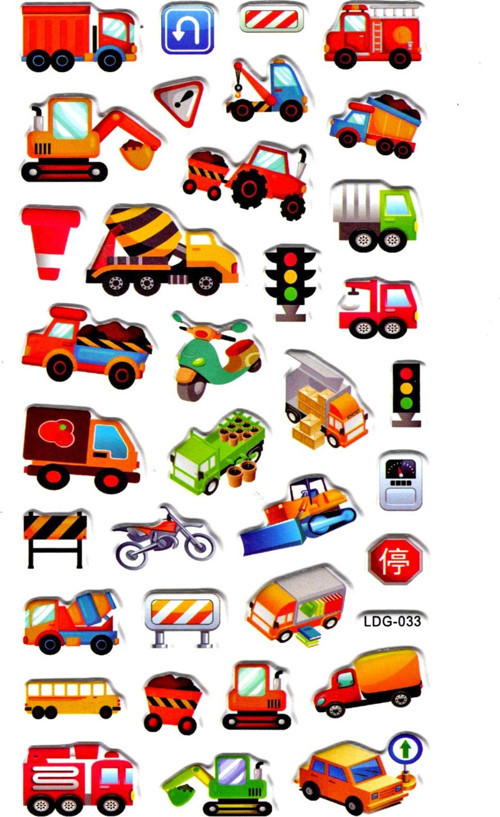 Sticker Kabartmalı Stiker Defter, Planlayıcı Etiket (Ldg033)-17x9 cm- iş Makinesi
